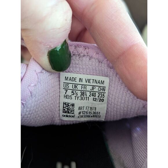 Adidas Fluidflow Women's Purple and Black Running Sneaker Shoes - Size 7 - Picture 8 of 10